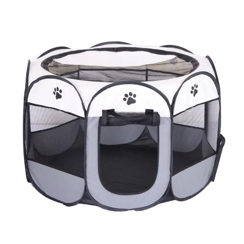 Portable Foldable Outdoor Dogtent Dog House Portable Folding Travel Pet Tent Cat/Dog Cage Easy Operation Large Cat/Dog Fences