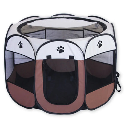 Portable Foldable Outdoor Dogtent Dog House Portable Folding Travel Pet Tent Cat/Dog Cage Easy Operation Large Cat/Dog Fences