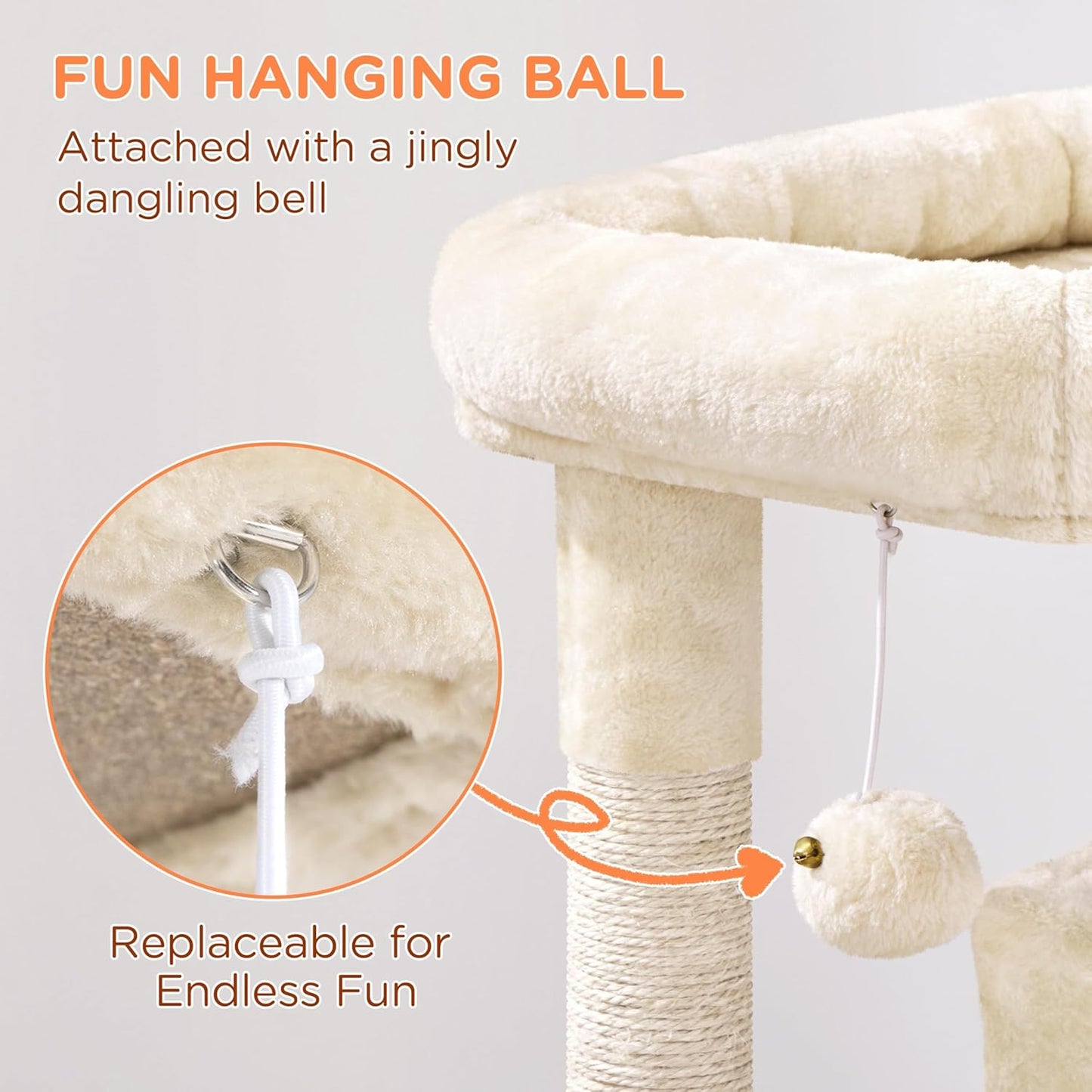 Multi-Level Cat Tree Tower Cat Furniture Activity Center Kitten Play House 36In