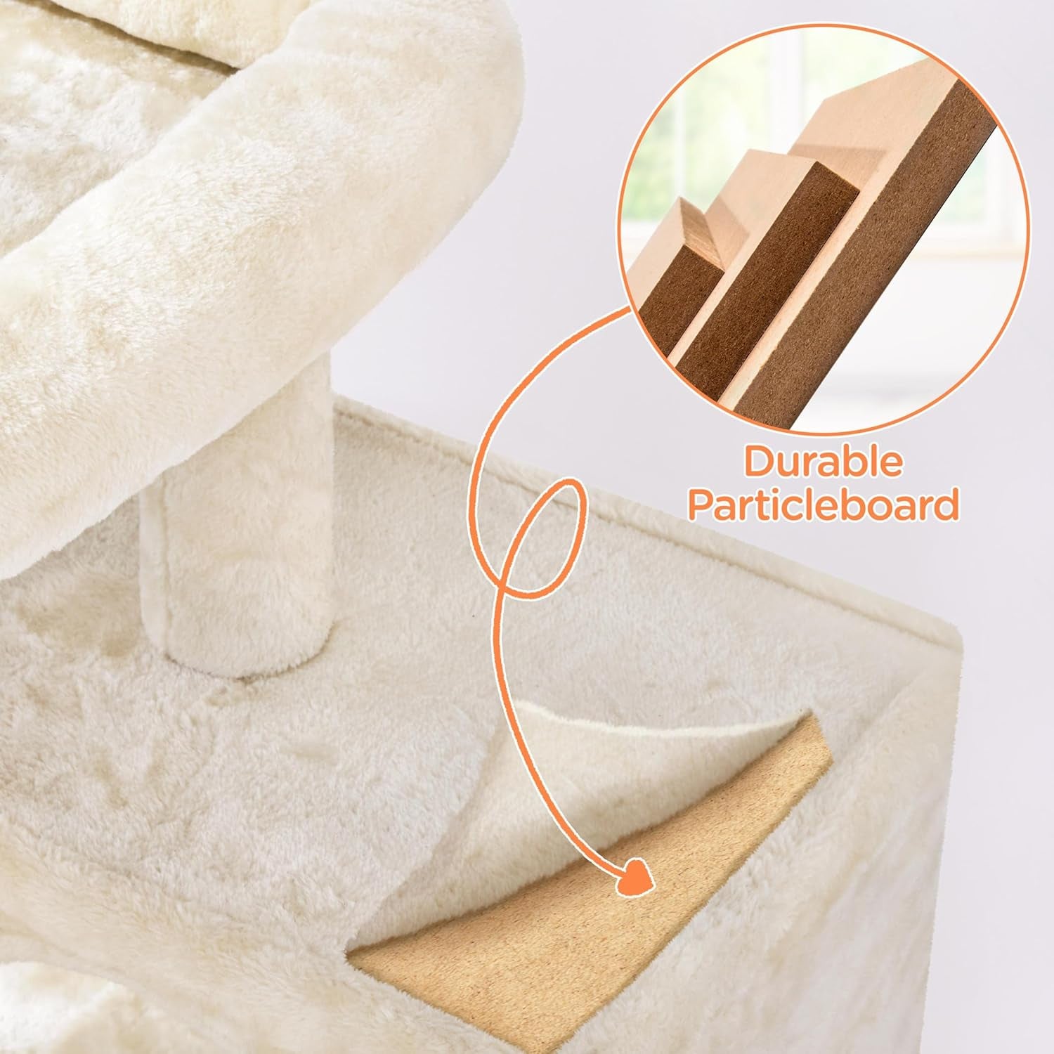 Multi-Level Cat Tree Tower Cat Furniture Activity Center Kitten Play House 36In